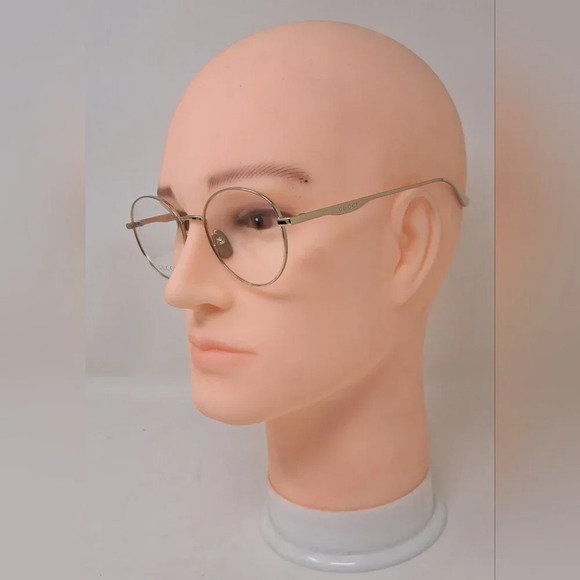 NWT Gucci Men's Glasses Frames Round All Metal Gold Japan GG0337O 001 51-20-145 - Picture 2 of 15